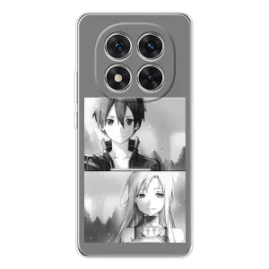 Чехол с персонажами АНИМЕ на Xiaomi Redmi Note 14 Pro Plus (Кирито-Асуна)