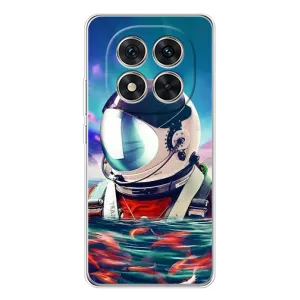 Силиконовый Чехол с принтом "Космонавты" на Xiaomi Redmi Note 14 Pro Plus (Космонавт в воде)