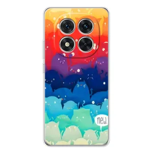 Силиконовый чехол с котиком для Xiaomi Redmi Note 14 Pro Plus (Mew)