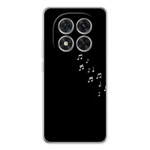 Чохол з картинками на чорному фоні для Xiaomi Redmi Note 14 Pro Plus (Ноти)