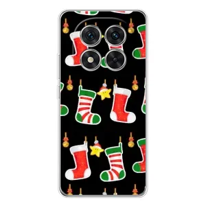 Силиконовый бампер на рождество для Xiaomi Redmi Note 14 Pro Plus (Рождественские подарки)