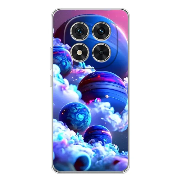 Чехол с рисунком «Синие планеты» для Xiaomi Redmi Note 14 Pro Plus