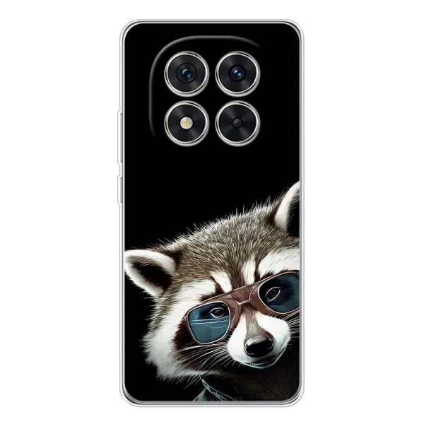 Чехол с рисунком «Стильный Енот» для Xiaomi Redmi Note 14 Pro Plus Чехол с рисунком «Стильный Енот» для Xiaomi Redmi Note 14 Pro Plus