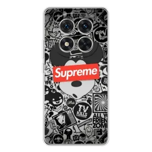 Чехол с Брендами одежды на Редми Ноут 14 Про Плюс (Supreme Маус)