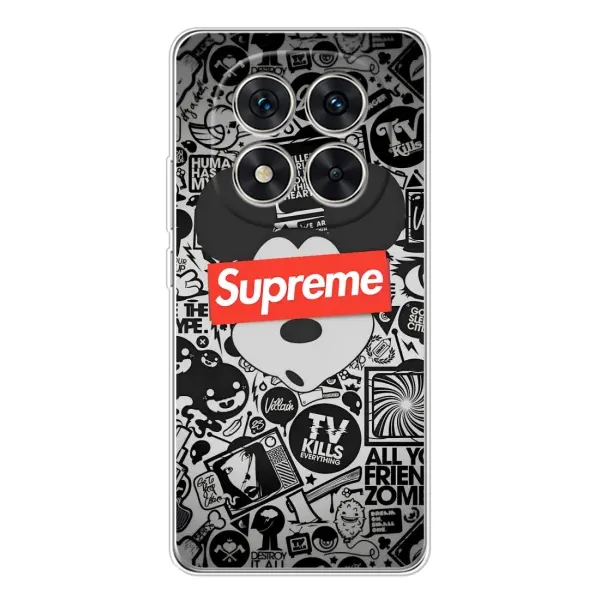 Чехол с рисунком «Supreme Маус» для Xiaomi Redmi Note 14 Pro Plus Чехол с рисунком «Supreme Маус» для Xiaomi Redmi Note 14 Pro Plus