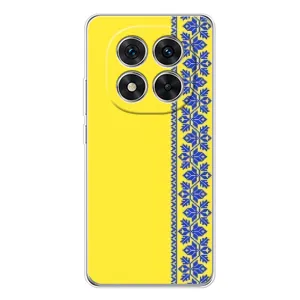 Силиконовый Чехол на Xiaomi Redmi Note 14 Pro Plus (Вышиванка на желтом)