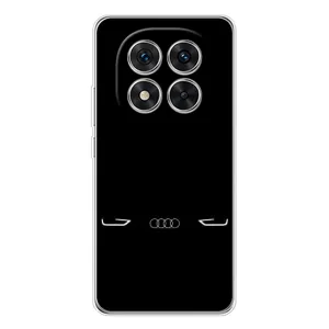 Силиконовый бампер с картинкой машины на Xiaomi Redmi Note 14 Pro (Силует Audi)