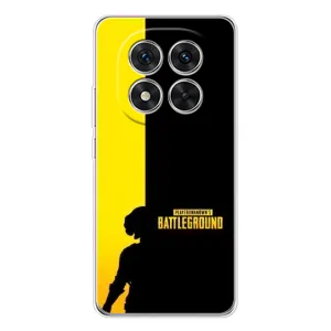 Чехол (TPU) с картинкой "Лого Пабг" на Редми Ноут 14 Про (Battlegrounds)