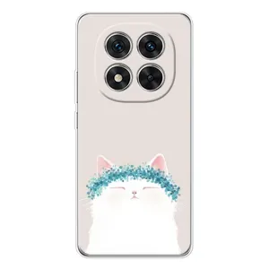 Чехол на тематику: Коты для Xiaomi Redmi Note 14 Pro (Белый котик)