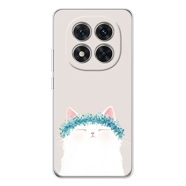 Чехол с рисунком «Белый котик» для Xiaomi Redmi Note 14 Pro Чехол с рисунком «Белый котик» для Xiaomi Redmi Note 14 Pro