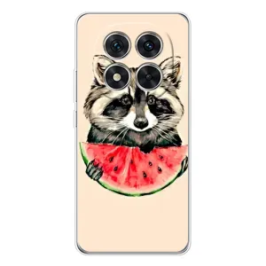 Силиконовый Чехол с Енотами на Xiaomi Redmi Note 14 Pro (Енот)