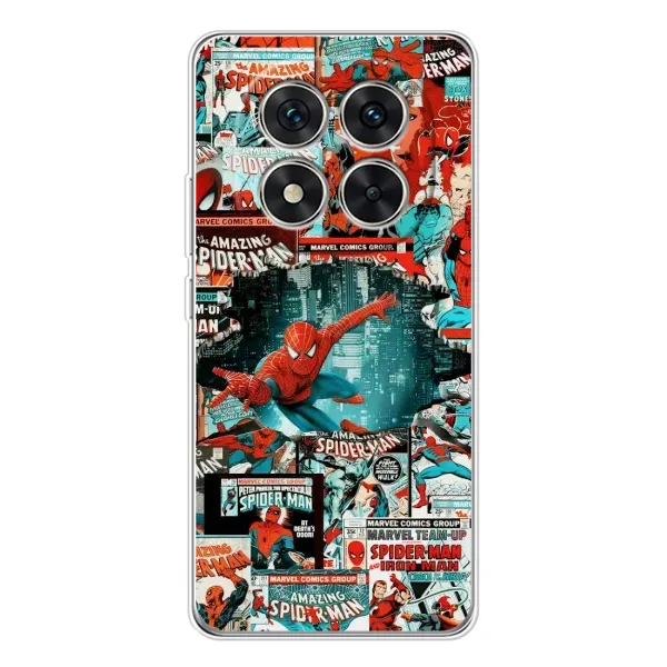 Чехол с рисунком «Комиксы Человек Паук» для Xiaomi Redmi Note 14 Pro Чехол с рисунком «Комиксы Человек Паук» для Xiaomi Redmi Note 14 Pro