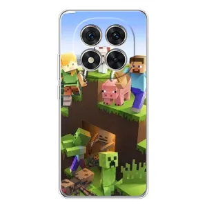 Чехлы для Xiaomi Redmi Note 14 Pro (Персонажи Майн Крафт) (Майн-крафт)