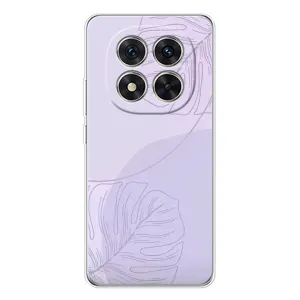 Чохол квітковий дизайн для Xiaomi Redmi Note 14 Pro (Монстера фіолетова)