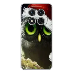 Чехлы с принтом СОВЫ для Xiaomi Redmi Note 14 Pro (Новогодняя Сова)