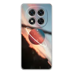 Чехол (ТПУ) с планетами на Xiaomi Redmi Note 14 Pro (Сатурн)