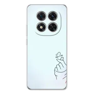 Чехлы (Знак сердечка) на Xiaomi Redmi Note 14 Pro (Сердце на голубом)