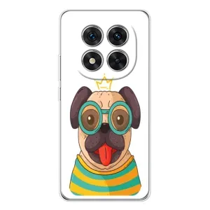 Бампер для Xiaomi Redmi Note 14 Pro с картинкой "Песики" (Собака Король)