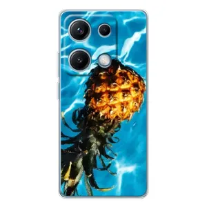 Чехол с изображением вкусной еды для Xiaomi Redmi Note 14S (Ананас)
