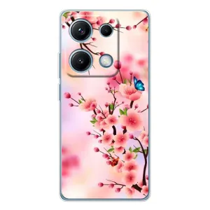 Чохол з картинкою Сакури на Xiaomi Redmi Note 14S (Метелики на сакурі)