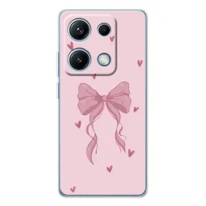 Чохол банти для Xiaomi Redmi Note 14S (Бант на рожевому)