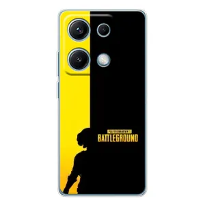 Чохол (TPU) з картинкою "Лого Пабг" на Редмі Ноут 14С (Battlegrounds)