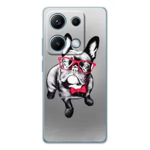 Чохол (ТПУ) Милі песики для Xiaomi Redmi Note 14S (Бульдог в окулярах)