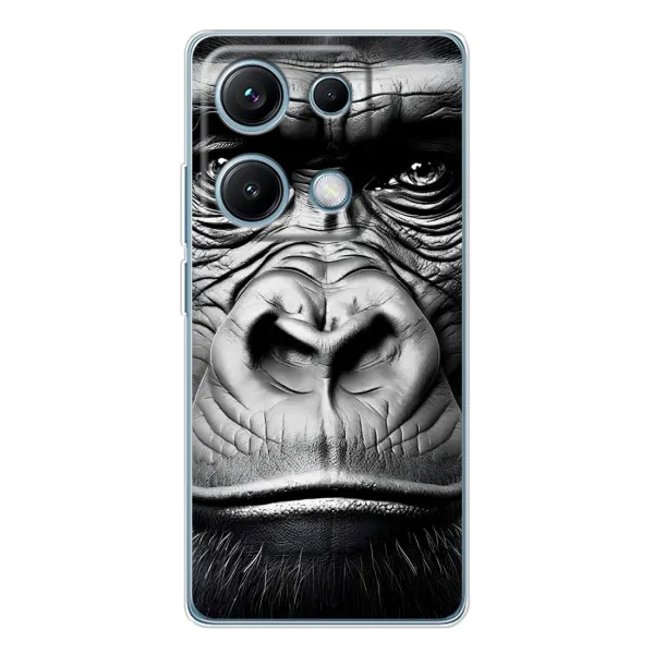 Чехол с рисунком «Черная обезьяна» для Xiaomi Redmi Note 14S Чехол с рисунком «Черная обезьяна» для Xiaomi Redmi Note 14S