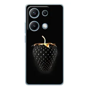 Чехол с изображением вкусной еды для Xiaomi Redmi Note 14S (Чёрная клубника)