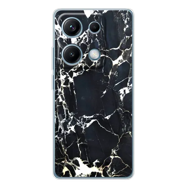 Чехол с рисунком «Чёрный мрамор» для Xiaomi Redmi Note 14S Чехол с рисунком «Чёрный мрамор» для Xiaomi Redmi Note 14S