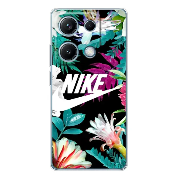 Чехол с рисунком «Цветочный Nike» для Xiaomi Redmi Note 14S Чехол с рисунком «Цветочный Nike» для Xiaomi Redmi Note 14S