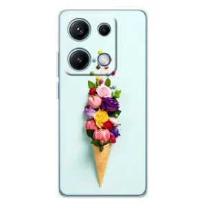 Чохли з тематикою "КВІТИ" на Xiaomi Redmi Note 14S (Квітка-морозиво)