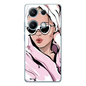 Чехол с картинкой Модные Девчонки Xiaomi Redmi Note 14S (Девушка в халате)