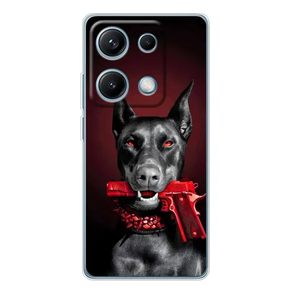 Чехол с рисунком «Доберман злой» для Xiaomi Redmi Note 14S Чехол с рисунком «Доберман злой» для Xiaomi Redmi Note 14S