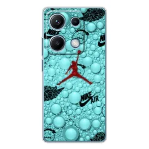 Силіконовый Чохол Nike Air Jordan на Редмі Ноут 14С (Джордан Найк)