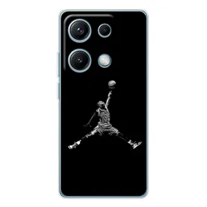 Силіконовый Чохол Nike Air Jordan на Редмі Ноут 14С (Джордан)