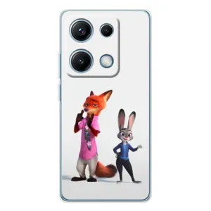 Силиконовый чехол с принтом Зоотрополіс для Xiaomi Redmi Note 14S (Джуди и Ник)