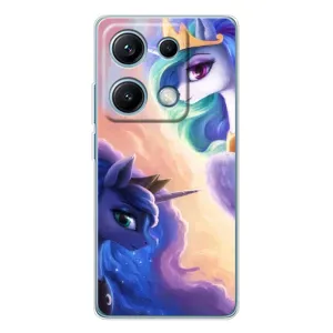Чехол Unicorn на Xiaomi Redmi Note 14S (Единорожки на тучках)