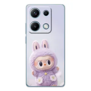 Чохол з принтом Лабубу для Xiaomi Redmi Note 14S (Фіолетовий Лабубу)