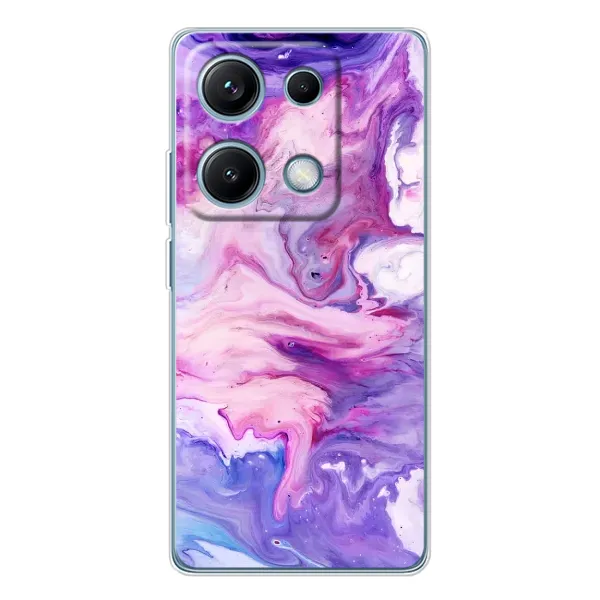 Чехол с рисунком «Фиолетовый мрамор» для Xiaomi Redmi Note 14S