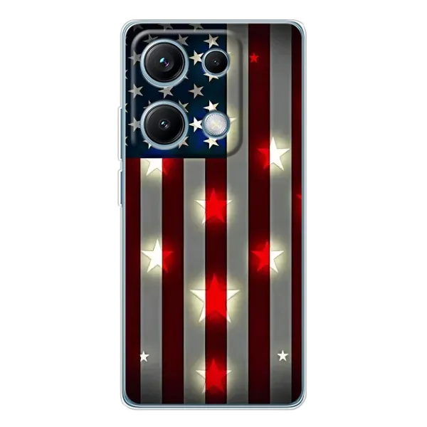 Чехол с рисунком «Флаг США 2» для Xiaomi Redmi Note 14S Чехол с рисунком «Флаг США 2» для Xiaomi Redmi Note 14S