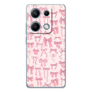 Чохол банти для Xiaomi Redmi Note 14S (Фон бантики)