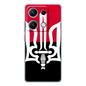 Чехлы УПА (Красно-Чёрный) на Xiaomi Redmi Note 14S (Герб Украины)