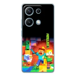 Чохли для Xiaomi Redmi Note 14S (Персонажі МайнКрафт) (Герой Майнкрафт)