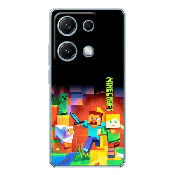 Чехол с рисунком «Герой Майнкрафт» для Xiaomi Redmi Note 14S Чехол с рисунком «Герой Майнкрафт» для Xiaomi Redmi Note 14S