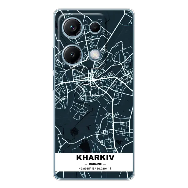 Чехол с рисунком «Харьков» для Xiaomi Redmi Note 14S Чехол с рисунком «Харьков» для Xiaomi Redmi Note 14S
