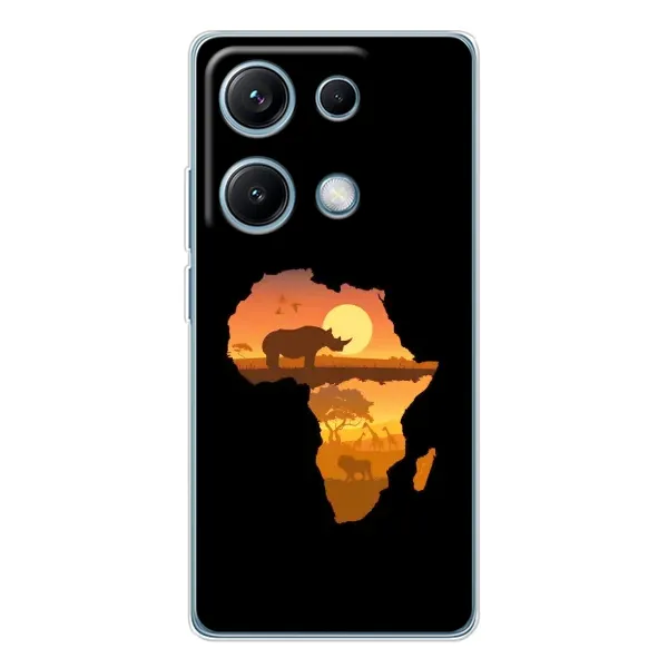 Чехол с рисунком «Карта» для Xiaomi Redmi Note 14S