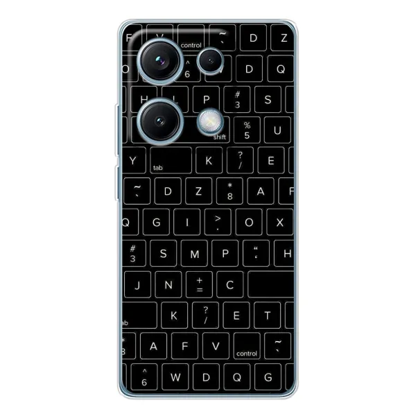 Чехол с рисунком «Клавиатура» для Xiaomi Redmi Note 14S Чехол с рисунком «Клавиатура» для Xiaomi Redmi Note 14S