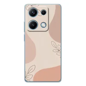 Чохол квітковий дизайн для Xiaomi Redmi Note 14S (Кориневий фон)