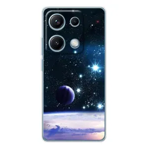 Чехол (ТПУ) с планетами на Xiaomi Redmi Note 14S (Космический вид)